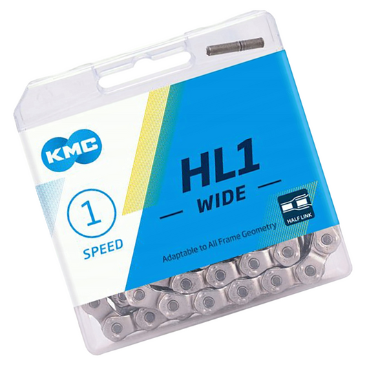 Łańcuch rowerowy 1rz. KMC HL1 Szeroki Silver 100og. BHL1WN100
